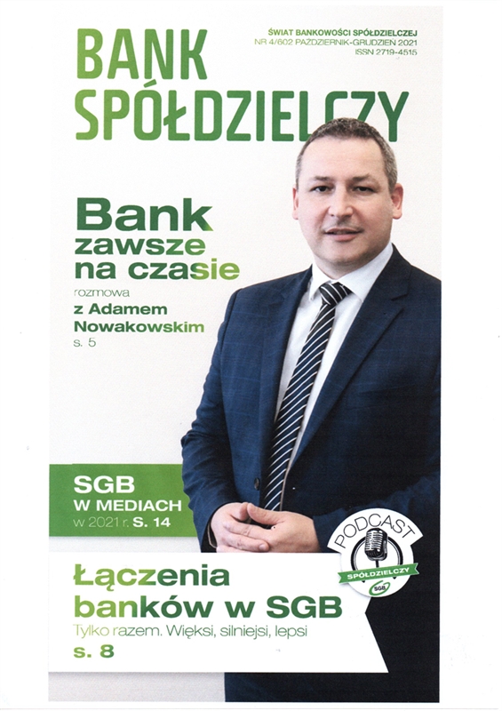 "Whistleblowing or publicizing illegal activities" - "Bank Spółdzielczy" Quarterly No. 4/602